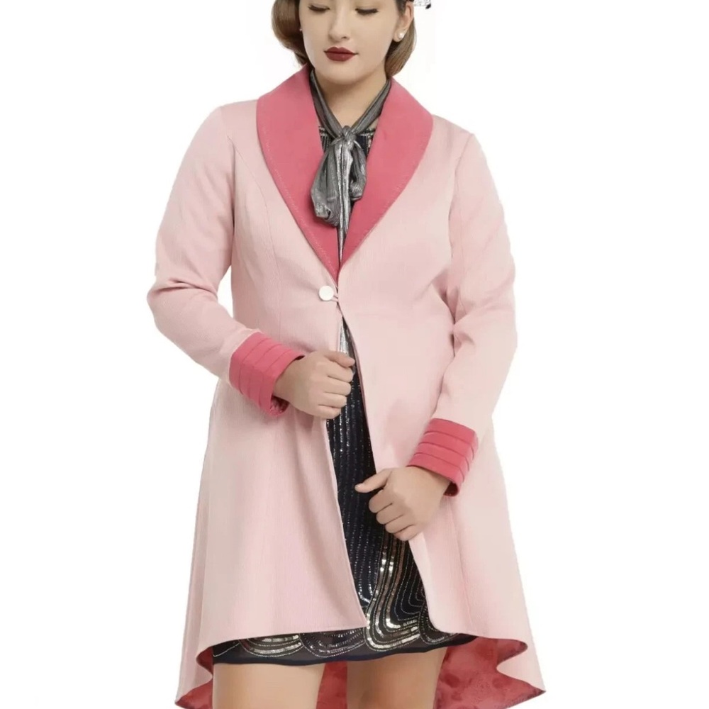 Fantastic Beasts Queenie Goldstein Coat Pink Cosplay Hot Topic Torrid 5X  NWOT